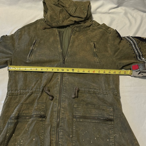 Free People Golden Quills Military Jacket size M - Picture 11 of 13